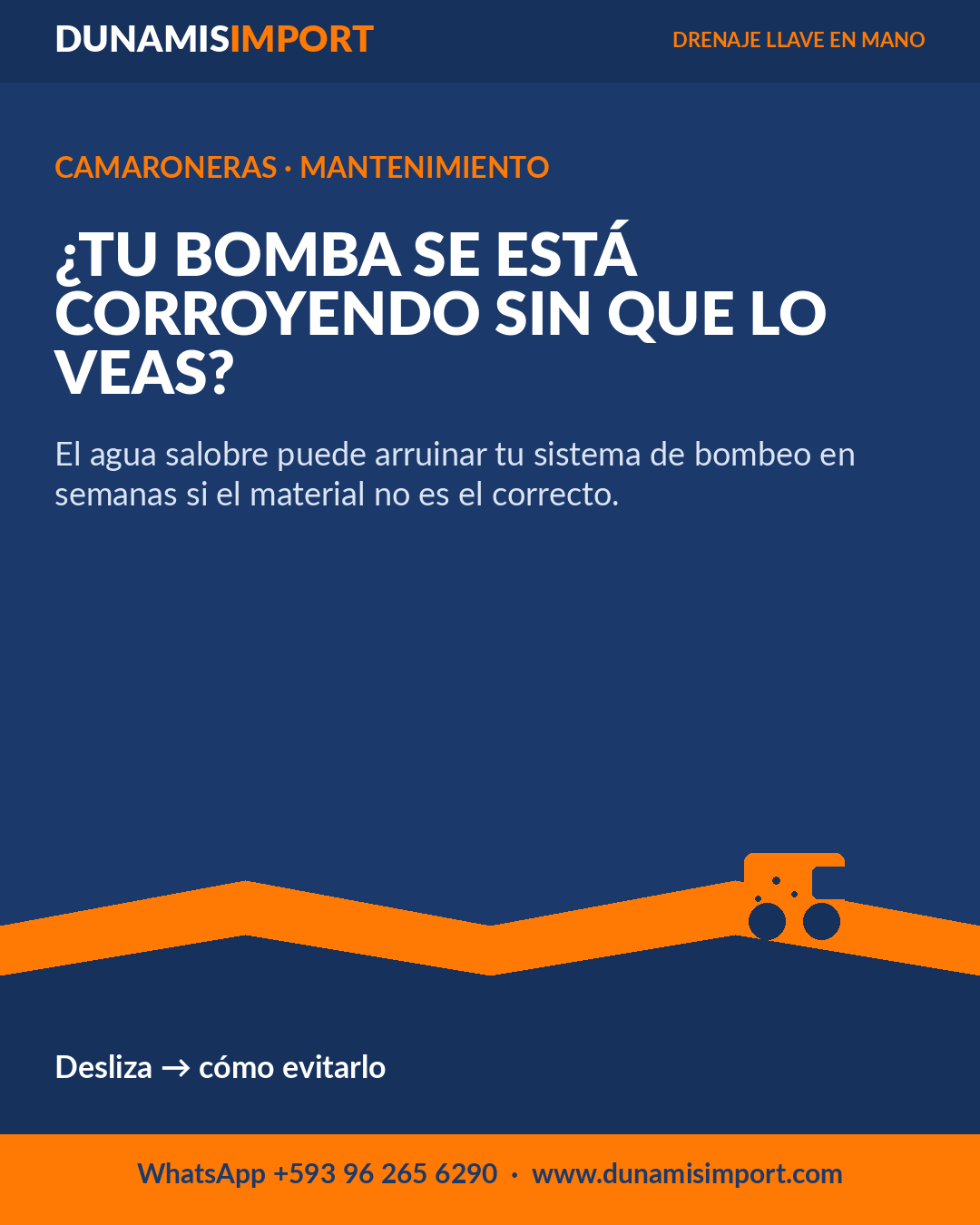 Corrosión en bombas de camaroneras en Ecuador - Dunamisimport